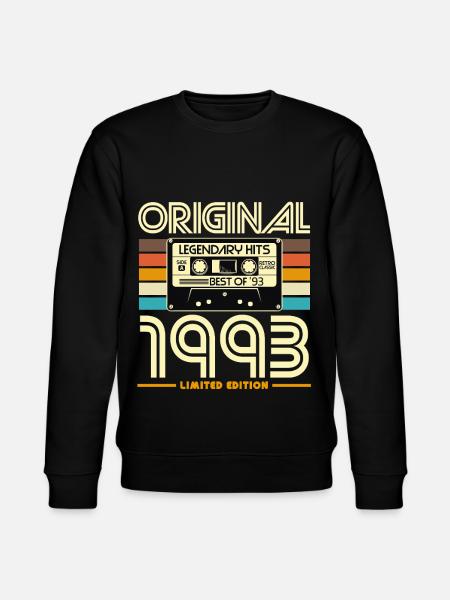 Original 1993 Edition Cassette - Stanley/Stella CHANGER Unisex Organic Sweatshirt - black