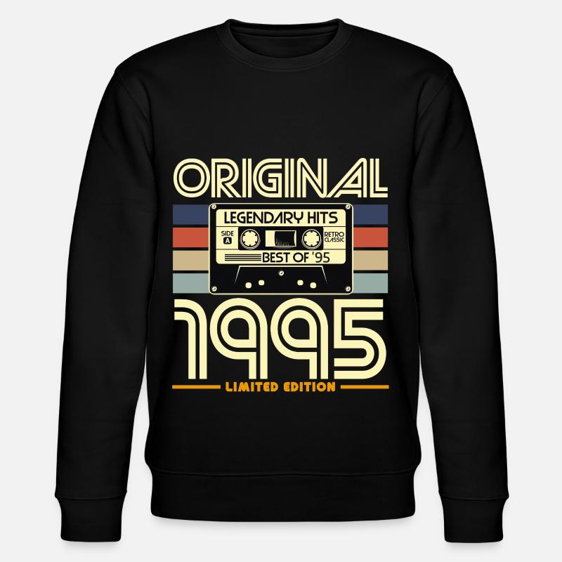 1995 Original Retro-Kassette - Stanley/Stella Unisex Bio-Sweatshirt CHANGER  - Schwarz