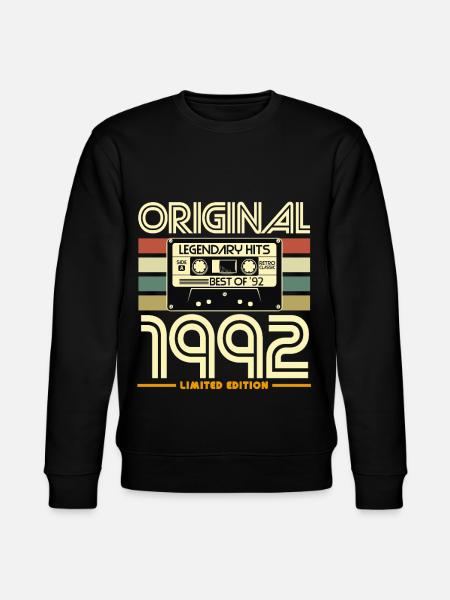 Original 1992 Cassette Limited - Stanley/Stella CHANGER Unisex Organic Sweatshirt - black