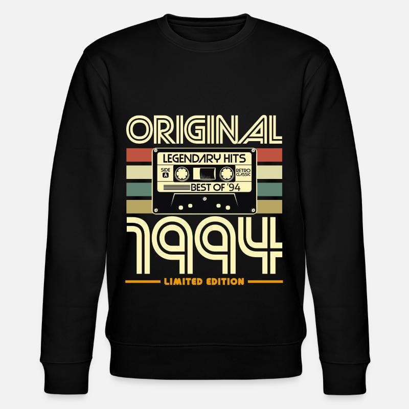 Original 1994 Nostalgia Cassette - Stanley/Stella CHANGER Unisex Organic Sweatshirt - black