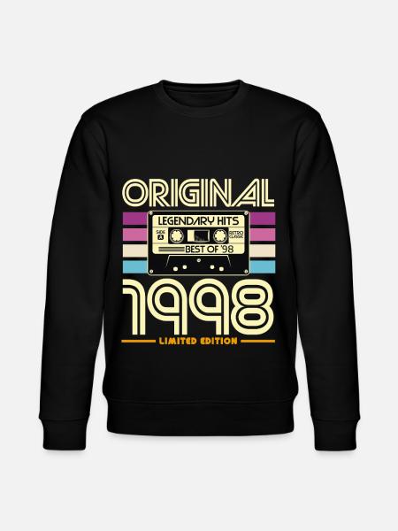 Originale limitierte Kassette von 1998 - Stanley/Stella Unisex Bio-Sweatshirt CHANGER - Schwarz