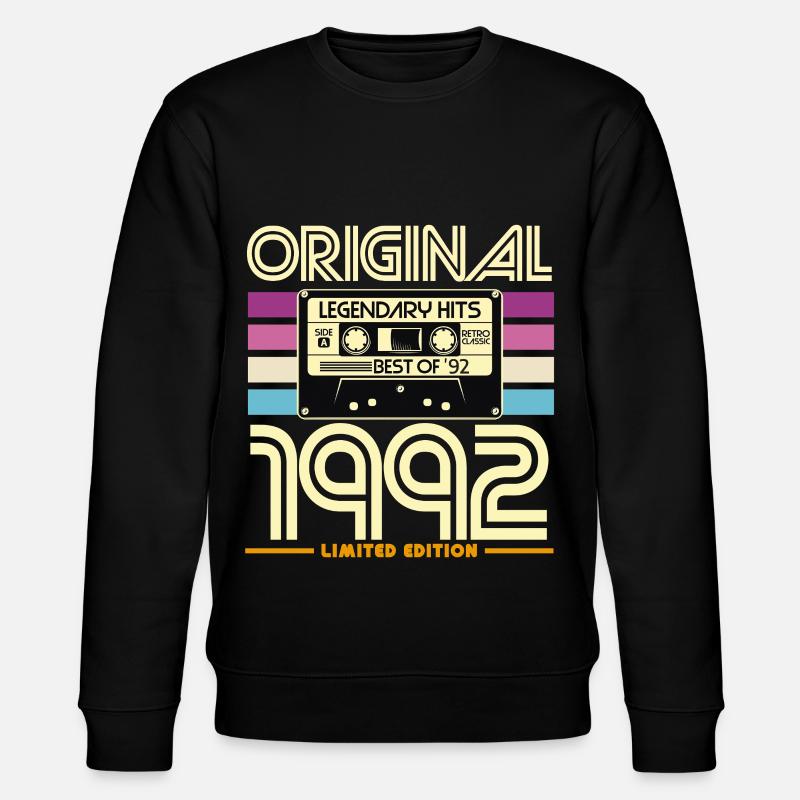 Original 1992 Edition Limitée Hits - Sweat bio CHANGER Stanley/Stella Unisexe - noir