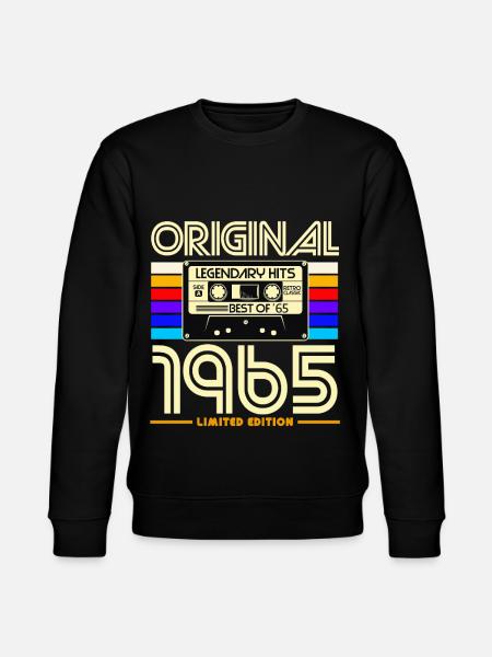 Original 1965 Retro Cassette - Stanley/Stella CHANGER Unisex Organic Sweatshirt - black