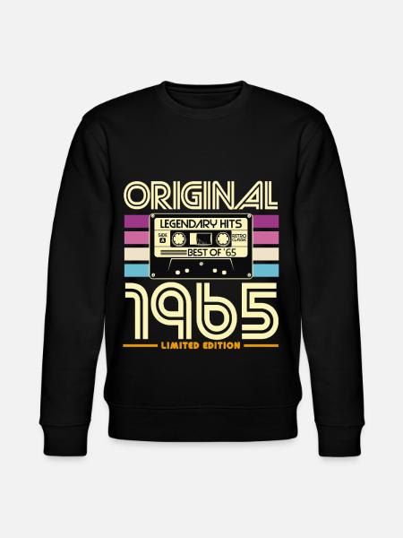 Original 1965 Limited Retro Cassette - Stanley/Stella CHANGER Unisex Organic Sweatshirt - black
