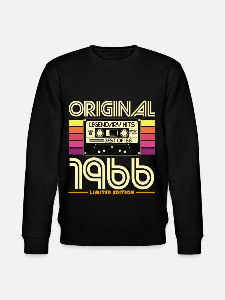 Original 1966 Cassette Retro - Stanley/Stella CHANGER Unisex Organic Sweatshirt - black