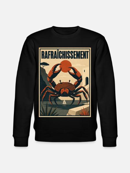 Mediterranean Crab - Stanley/Stella Unisex Bio-Sweatshirt CHANGER  - Schwarz