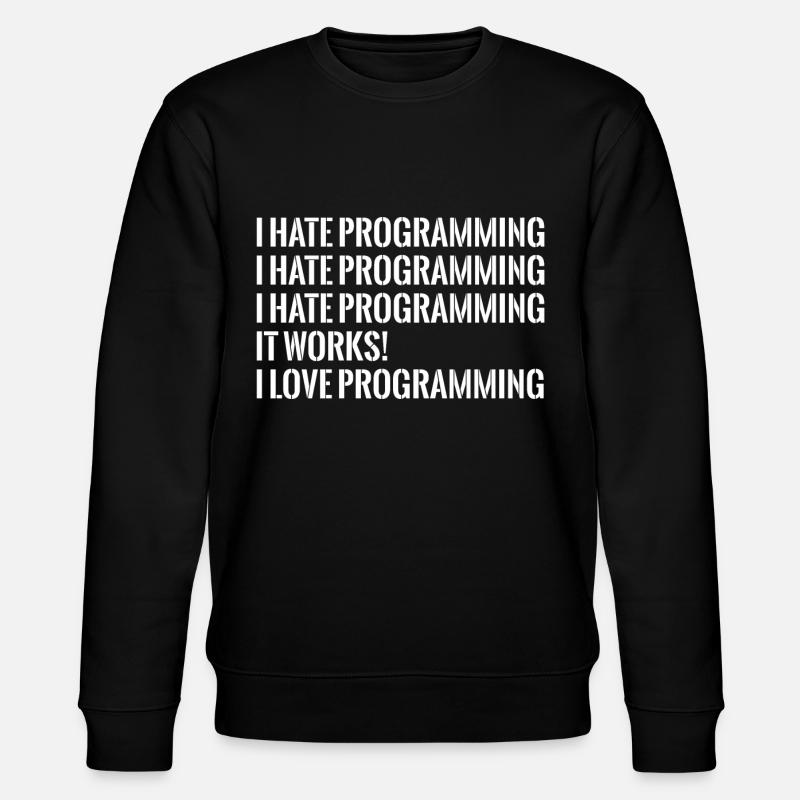 IT programming - Stanley/Stella CHANGER Unisex Organic Sweatshirt - black