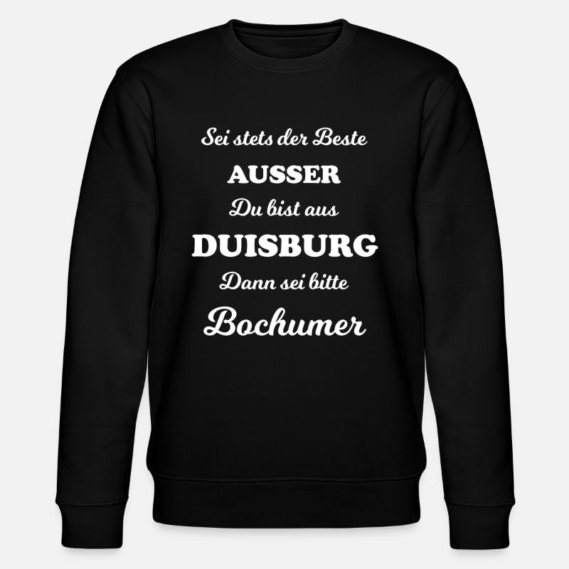 Die Bochumer im Ruhrgebiet - Stanley/Stella Unisex Bio-Sweatshirt CHANGER  - Schwarz