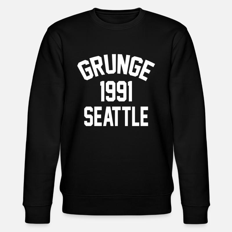 Seattle Grunge 1991 - Stanley/Stella økologisk unisex-sweatshirt CHANGER  - sort