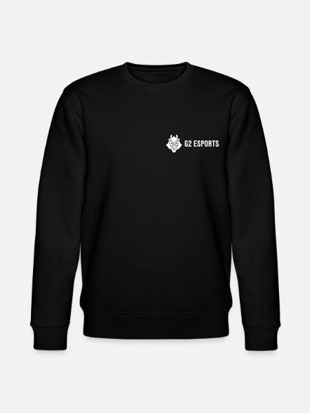G2 Esports Logo Vit Liten - Ekologisk sweatshirt CHANGER unisex från Stanley/Stella - svart