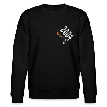 2004 - Stanley/Stella CHANGER Unisex Organic Sweatshirt - black - Front - Nik (191cm) & Marisol (170cm)