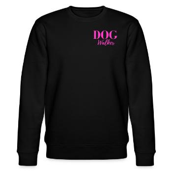 Dog Walker - Stanley/Stella Unisex Bio-Sweatshirt CHANGER  - Schwarz - Vorne - Nik (191cm) & Marisol (170cm)