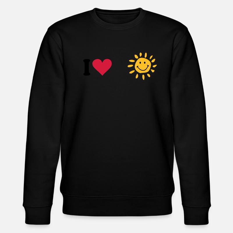 Sonne - Stanley/Stella Unisex Bio-Sweatshirt CHANGER  - Schwarz
