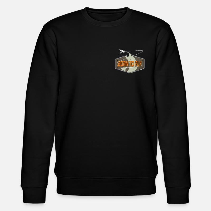 Pêche à la mouche - Sweat bio CHANGER Stanley/Stella Unisexe - noir