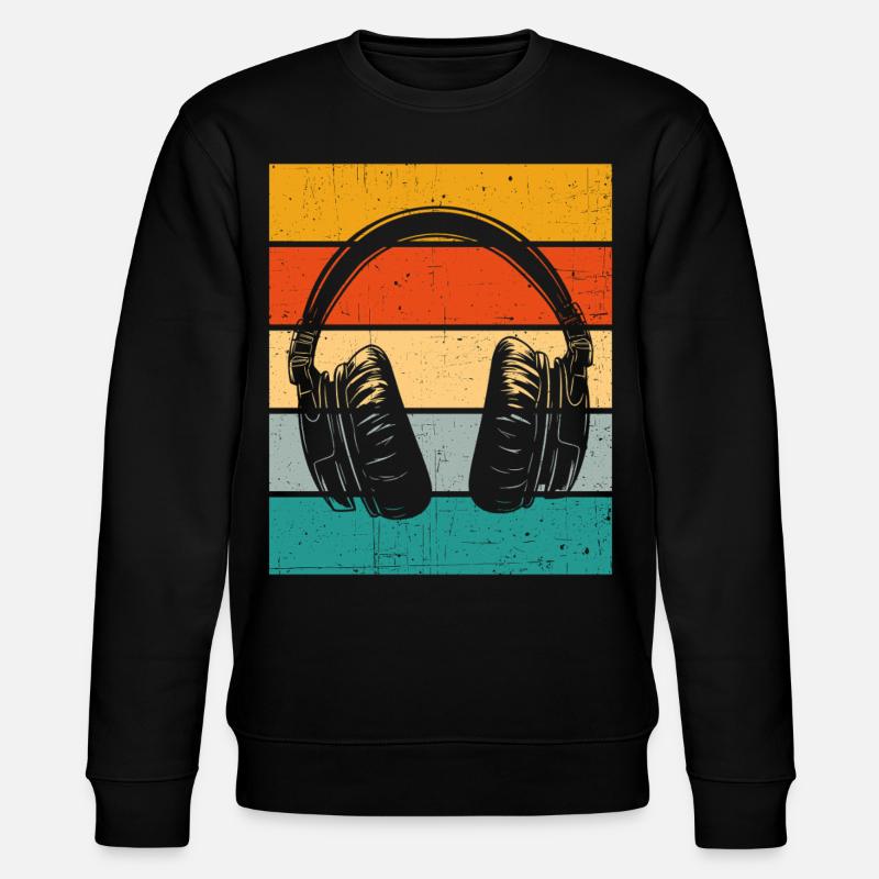 Casque Rétro - Sweat bio CHANGER Stanley/Stella Unisexe - noir