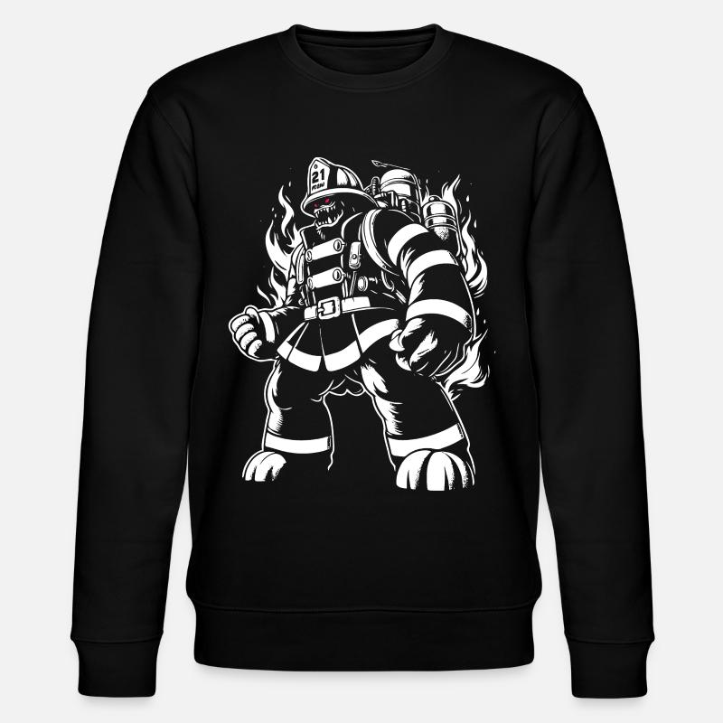 Pompier monstre - Sweat bio CHANGER Stanley/Stella Unisexe - noir