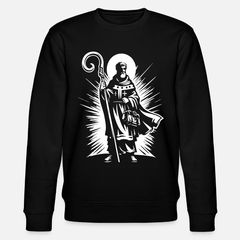 Saint Nicholas – Classic Design - Stanley/Stella CHANGER Unisex Organic Sweatshirt - black