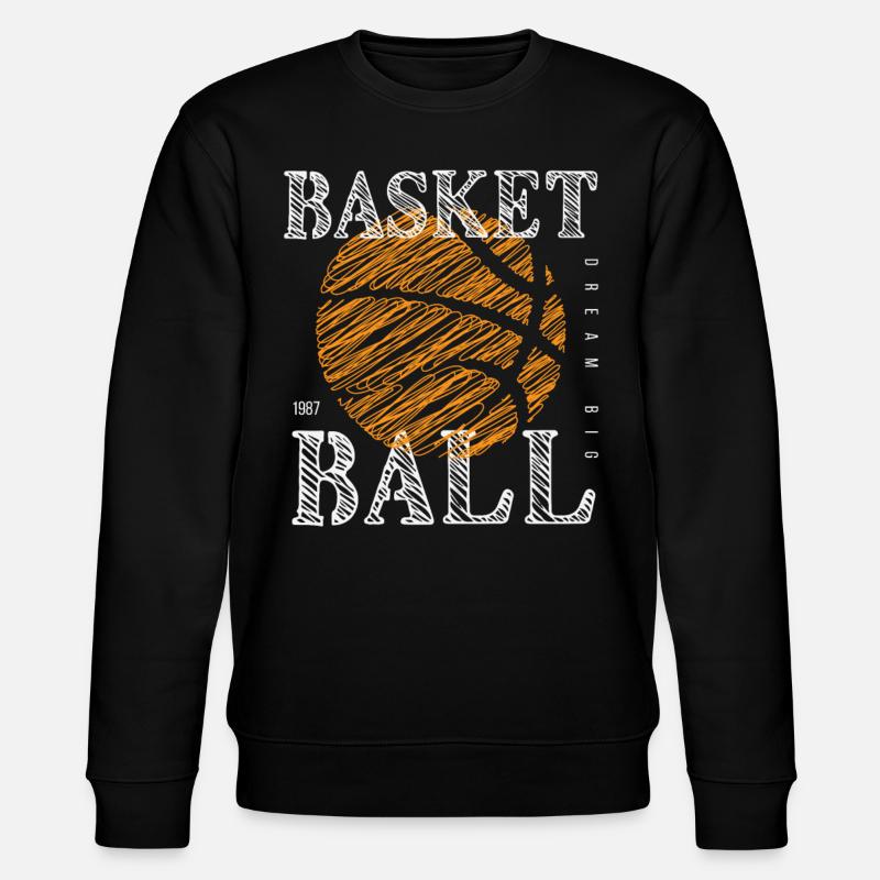 Basket-ball Basketteurs Joueurs - Sweat bio CHANGER Stanley/Stella Unisexe - noir