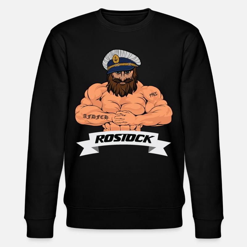 Rostocker Matrose - Stanley/Stella Unisex Bio-Sweatshirt CHANGER  - Schwarz