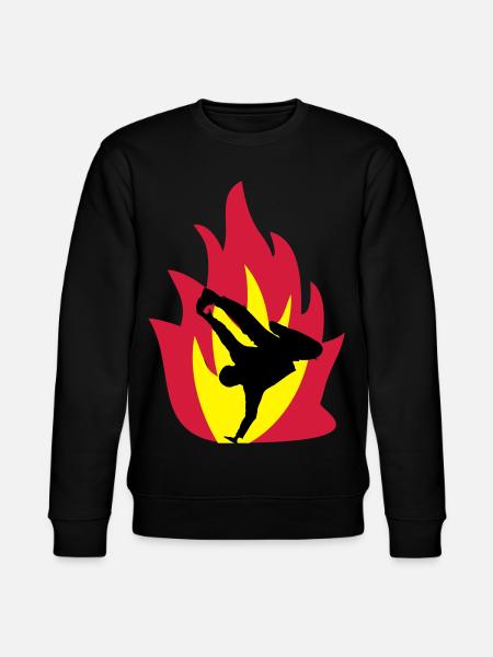 Breakdancer dans le feu - Sweat bio CHANGER Stanley/Stella Unisexe - noir