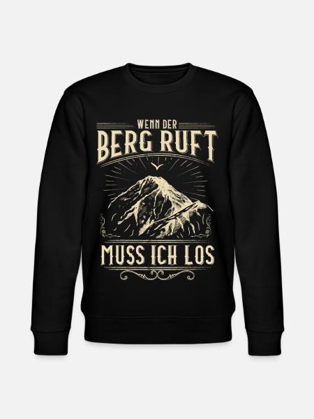 Mountaineers / Peaks / Alps - Stanley/Stella CHANGER Unisex Organic Sweatshirt - black