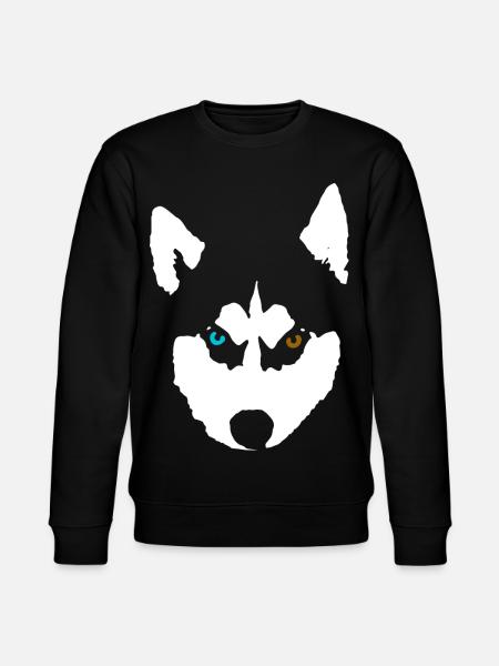 Husky Dog Siberian Husky - Stanley/Stella CHANGER Unisex Organic Sweatshirt - black