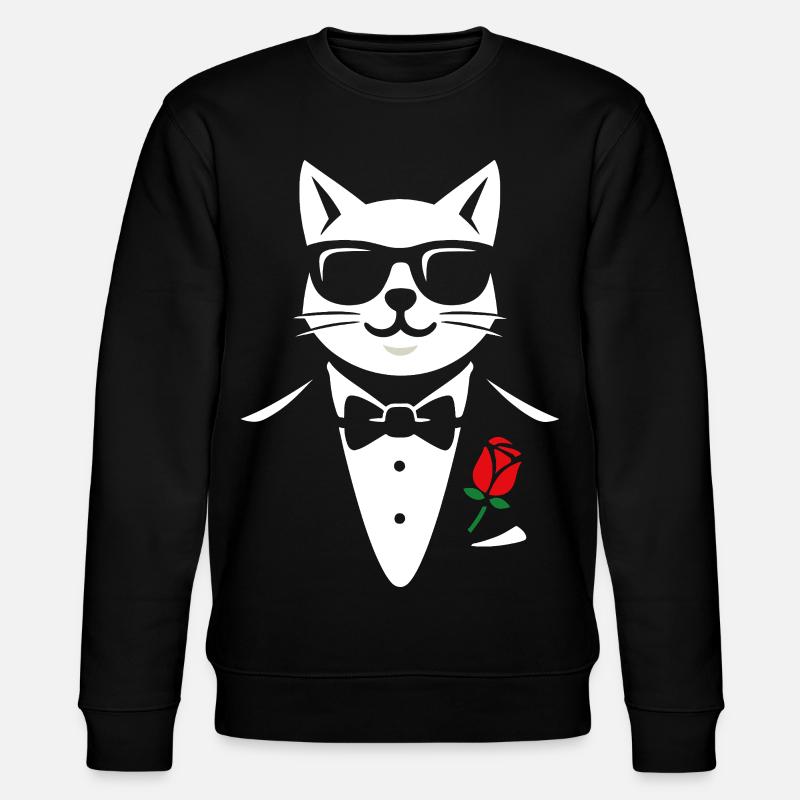Le chat cool - Sweat bio CHANGER Stanley/Stella Unisexe - noir