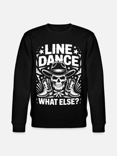 Line Dance Skull Western - Stanley/Stella CHANGER Unisex Organic Sweatshirt - black