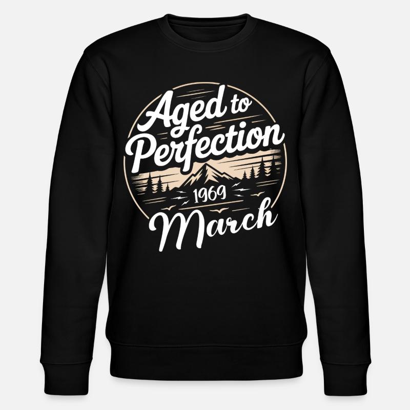 Birthday present march 1969 - Stanley/Stella CHANGER Unisex Organic Sweatshirt - black