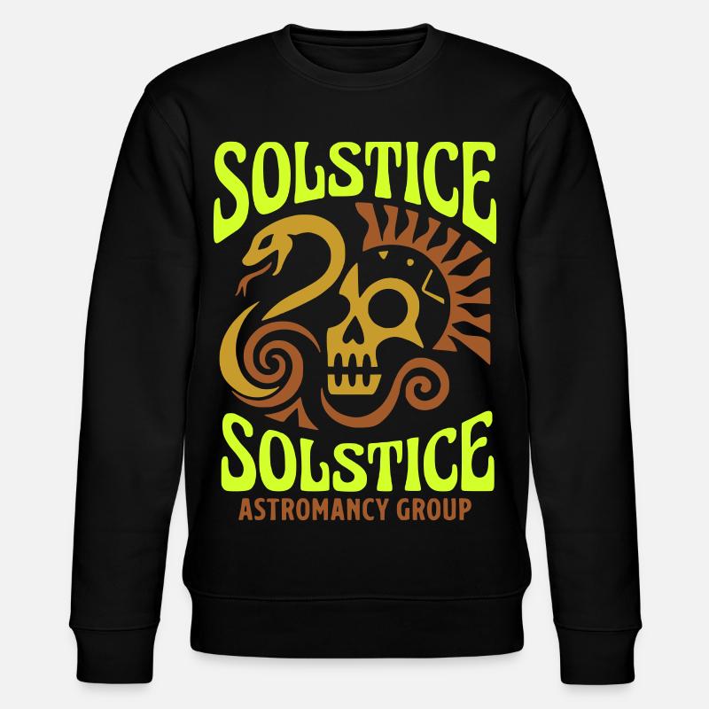 Solstice Astromancy Skull - Stanley/Stella CHANGER Unisex Organic Sweatshirt - black