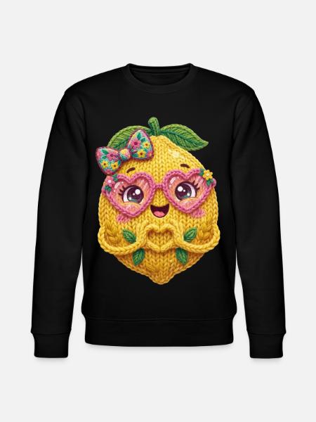Lemon Heart Hands - Stanley/Stella CHANGER Unisex Organic Sweatshirt - black