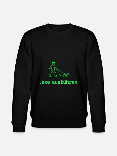 Exe ausführen Informatic Programming Geschenk - Stanley/Stella Unisex Bio-Sweatshirt CHANGER - Schwarz