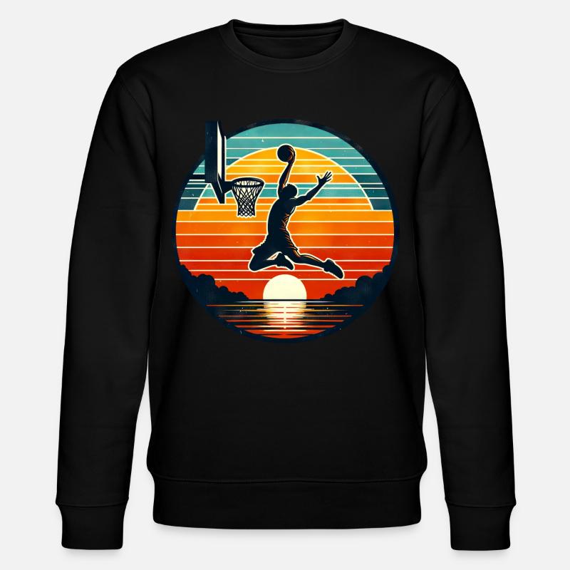 Basket-ball Basketteurs Joueurs - Sweat bio CHANGER Stanley/Stella Unisexe - noir