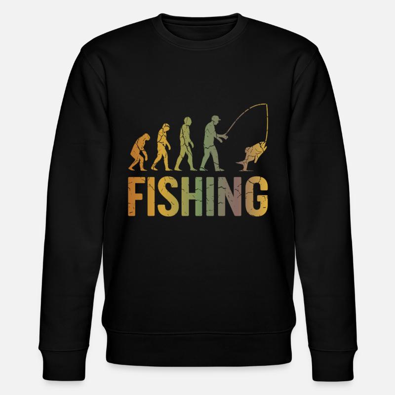 Evolution for fishing - Stanley/Stella CHANGER Unisex Organic Sweatshirt - black