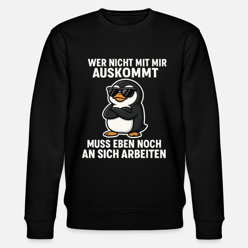 Dicton de pingouin cool - Sweat bio CHANGER Stanley/Stella Unisexe - noir