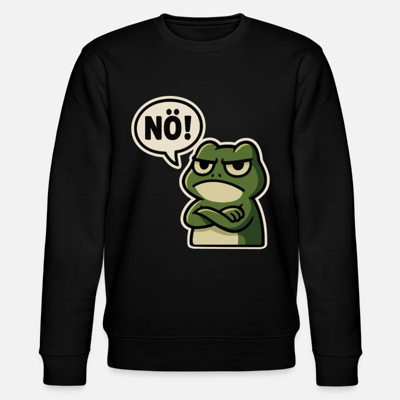 Nope Frog – Agacé et drôle - Sweat bio CHANGER Stanley/Stella Unisexe - noir