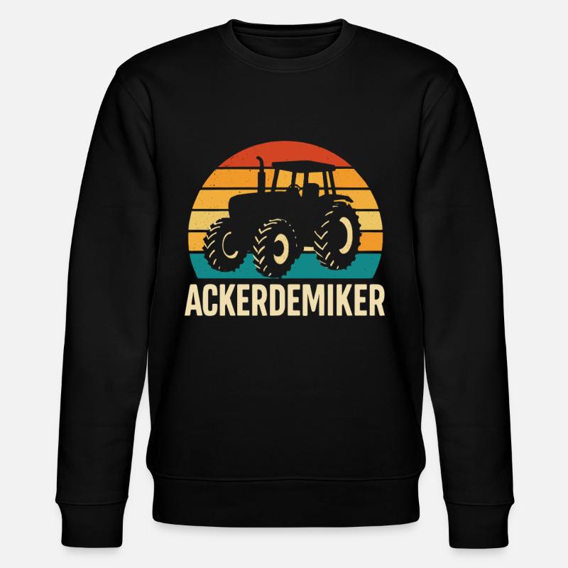 Tracteur Retro Design - Sweat bio CHANGER Stanley/Stella Unisexe - noir