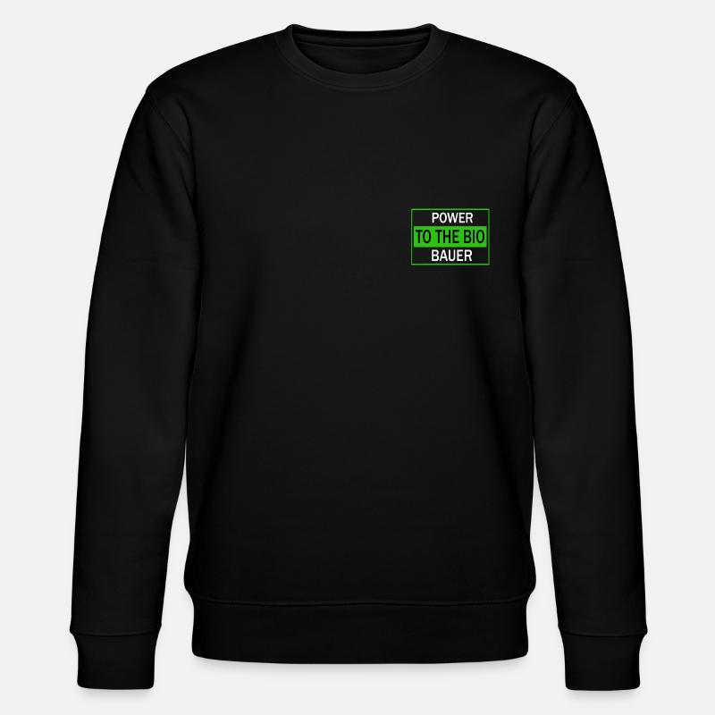 Bio Bauer Sprüche/ Bauer Shirts / Bio Shirts / Bio - Stanley/Stella Unisex Bio-Sweatshirt CHANGER  - Schwarz