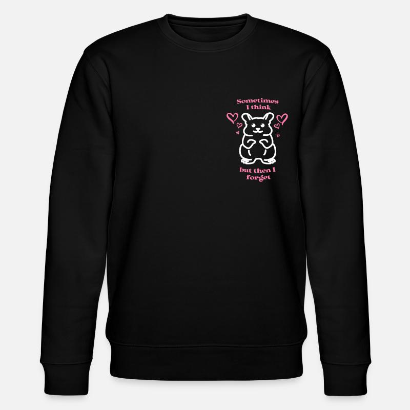 Cute funny hamster - Stanley/Stella CHANGER Unisex Organic Sweatshirt - black