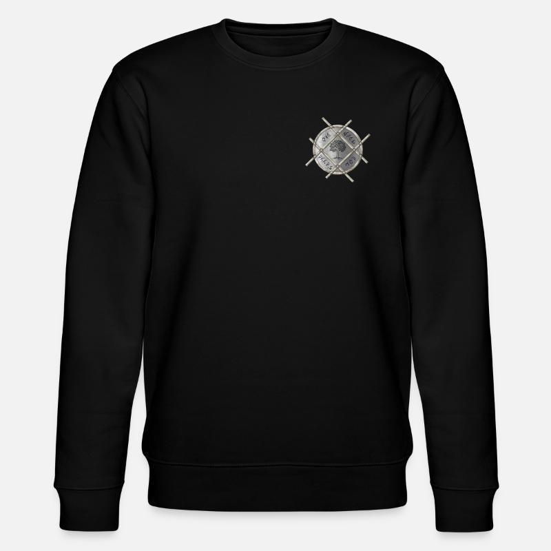 Symbolisches Silbermedaillon - Stanley/Stella Unisex Bio-Sweatshirt CHANGER - Schwarz