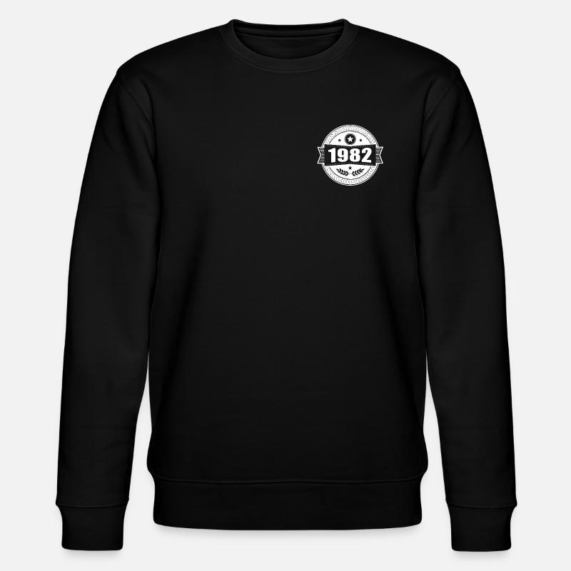 Emblème rétro 1982 - Sweat bio CHANGER Stanley/Stella Unisexe - noir