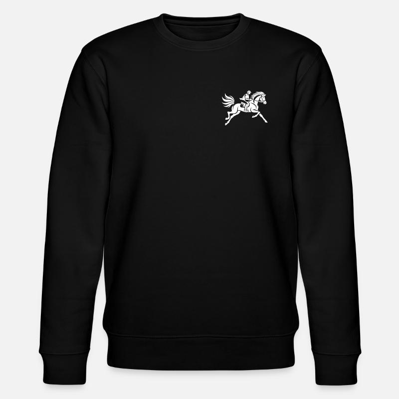 Cavalier et cheval - Sweat bio CHANGER Stanley/Stella Unisexe - noir