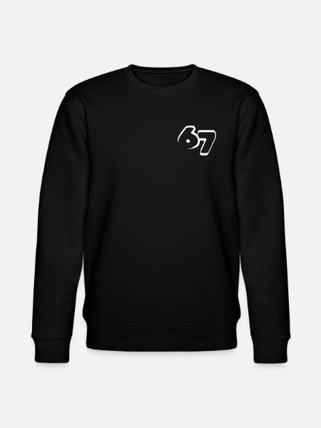 67 "six seven" drawn - Stanley/Stella Unisex Bio-Sweatshirt CHANGER - Schwarz