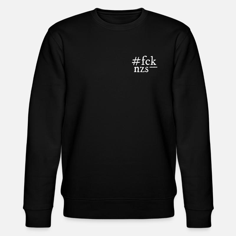 fck nzs! - Stanley/Stella Unisex Bio-Sweatshirt CHANGER  - Schwarz