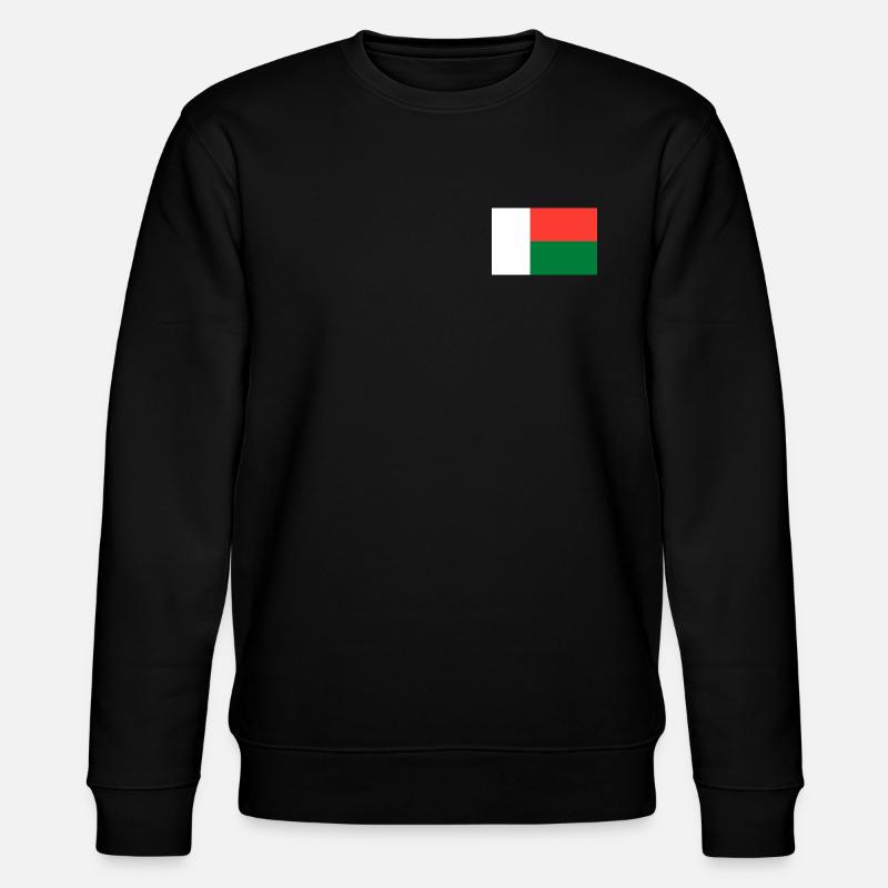 Madagaskar Flagge - Stanley/Stella Unisex Bio-Sweatshirt CHANGER  - Schwarz