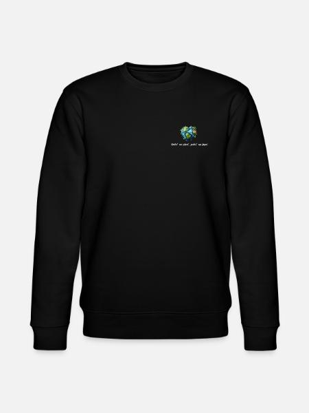 Protect our planet white - Stanley/Stella CHANGER Unisex Organic Sweatshirt - black