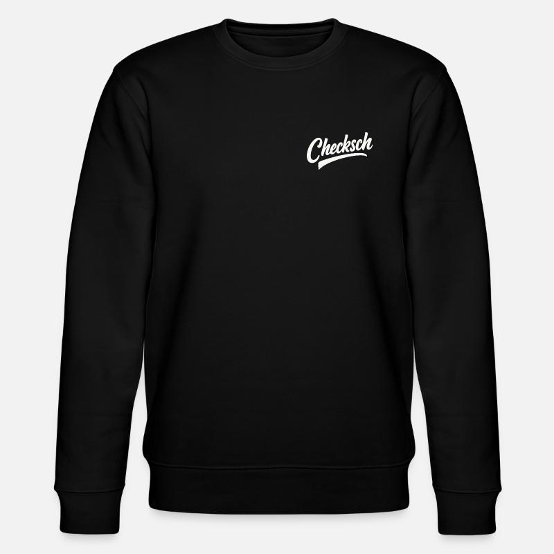 Checksch Retro Script - Stanley/Stella Unisex Bio-Sweatshirt CHANGER  - Schwarz