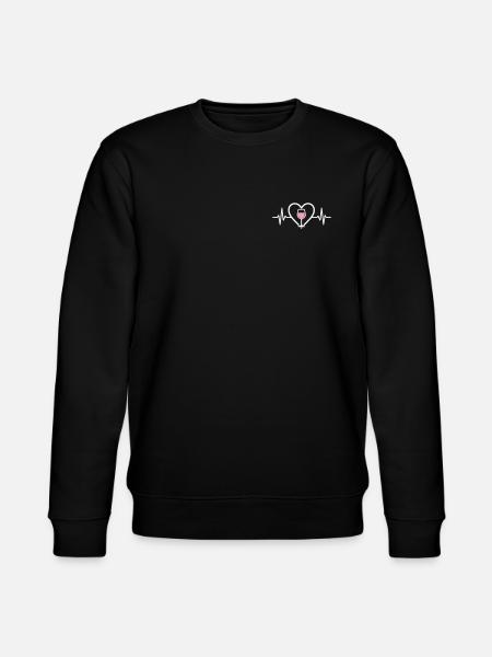 Heart + Rosé Wine – Passion Rosé - Stanley/Stella CHANGER Unisex Organic Sweatshirt - black
