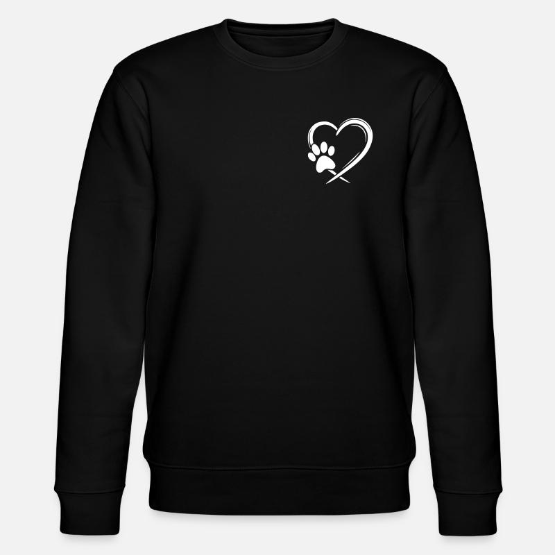 patte de cœur - Sweat bio CHANGER Stanley/Stella Unisexe - noir