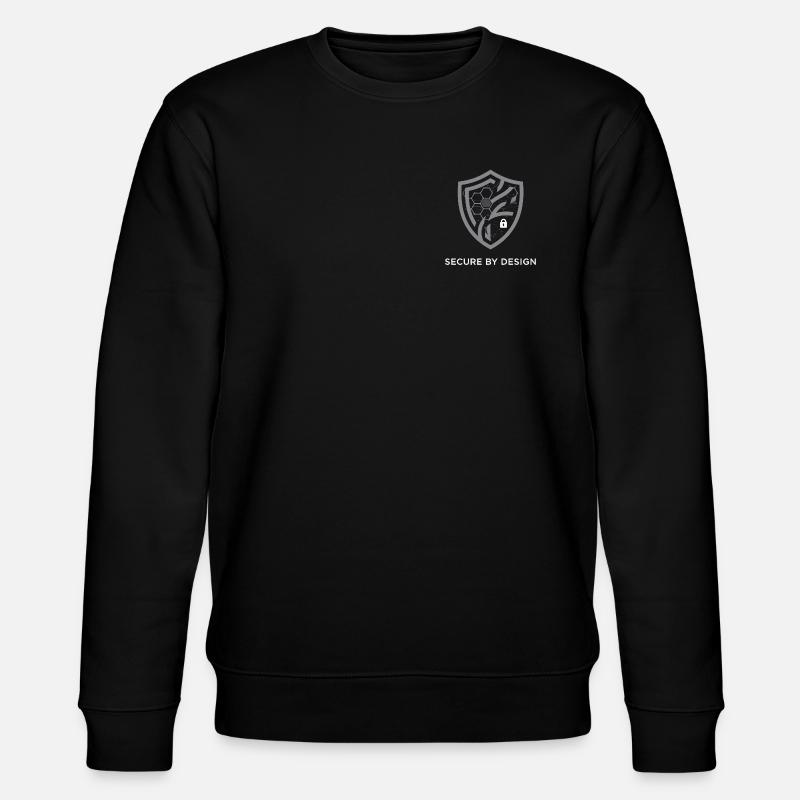 Logo Secure by Design - Stanley/Stella Unisex Bio-Sweatshirt CHANGER  - Schwarz